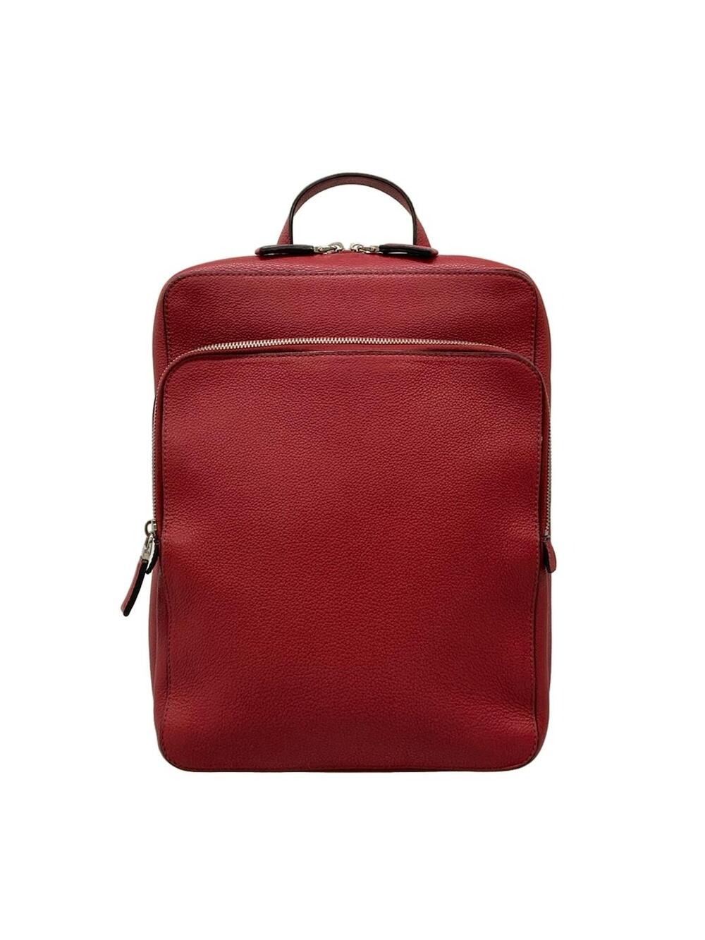 Prada Red Leather Backpack #349929P10B